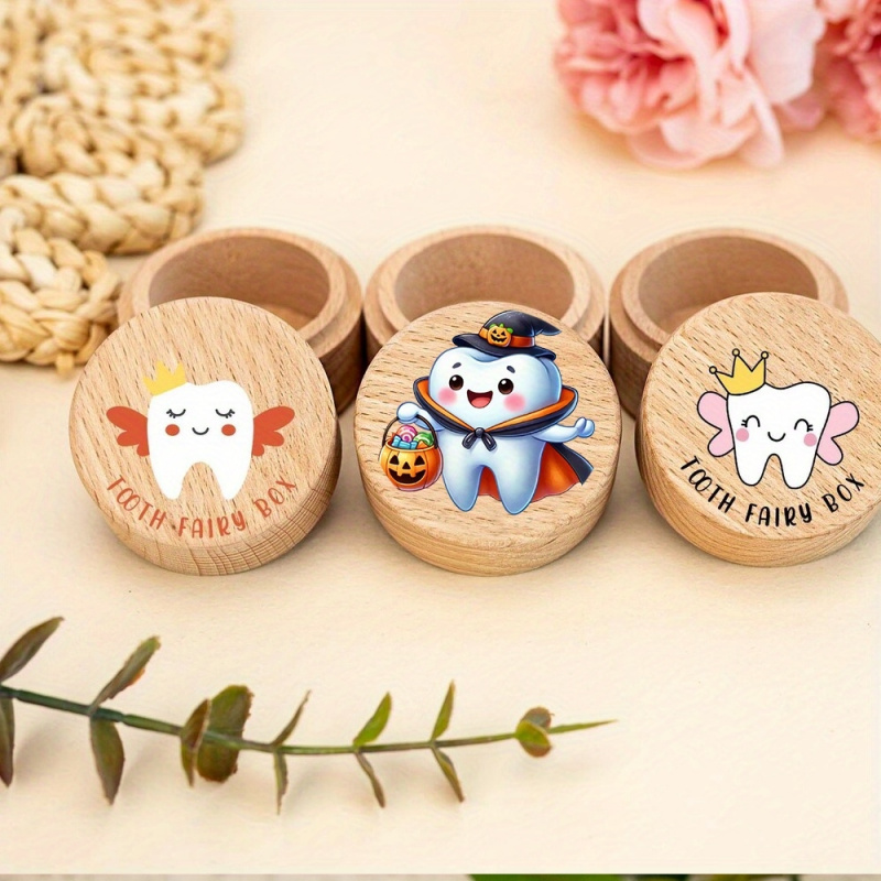 Baby Keepsake Box - Pudełko na ząbki i pępowinę, drewniany