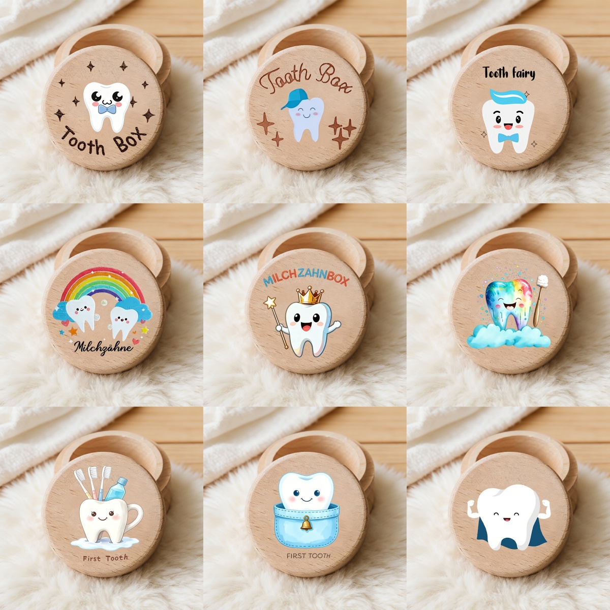 Baby Keepsake Box - Szczoteczka do zębów dla chłopców 2D