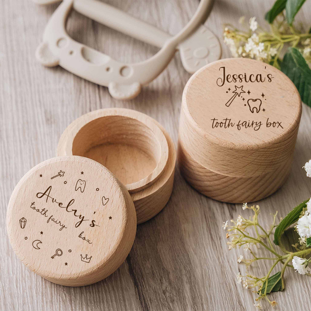 Baby Keepsake Box - Spersonalizowane pudełko wróżki z zębami Pierwszy