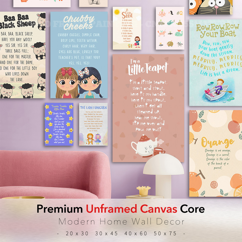 Baby Nursery Rhymes - Klasyczne wierszyki dla dzieci, plakat na