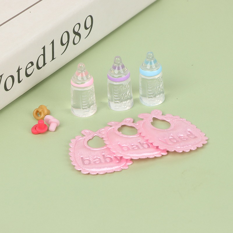 Baby Nursery Accessories - 1:12 Domek dla lalek Miniaturowe butelki