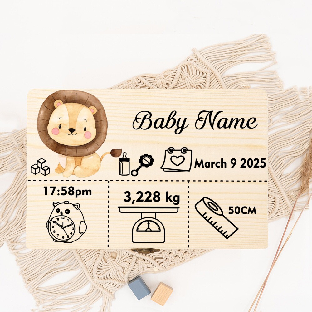 Baby Keepsake Box - Urocze pudełko do przechowywania zwierząt leśnych