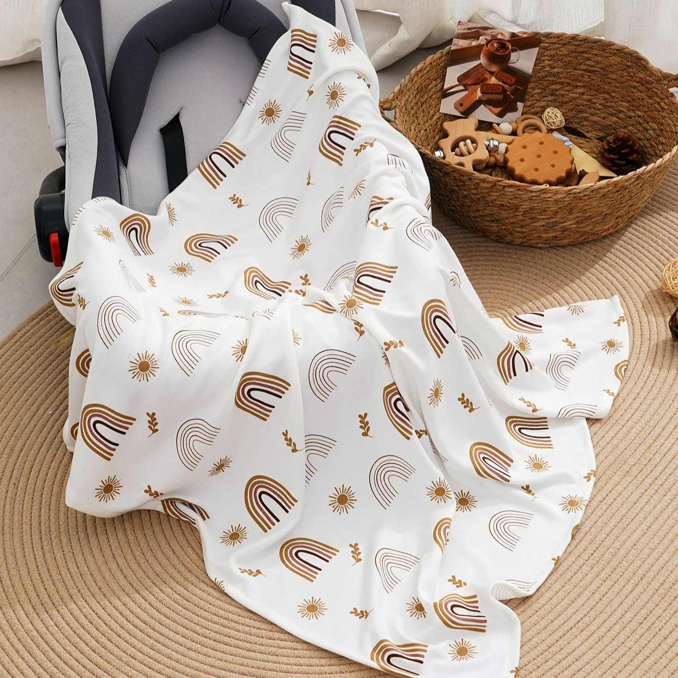 Baby Nursery Accessories - Kocyki bambusowe dla noworodków Elinfant, miękkie