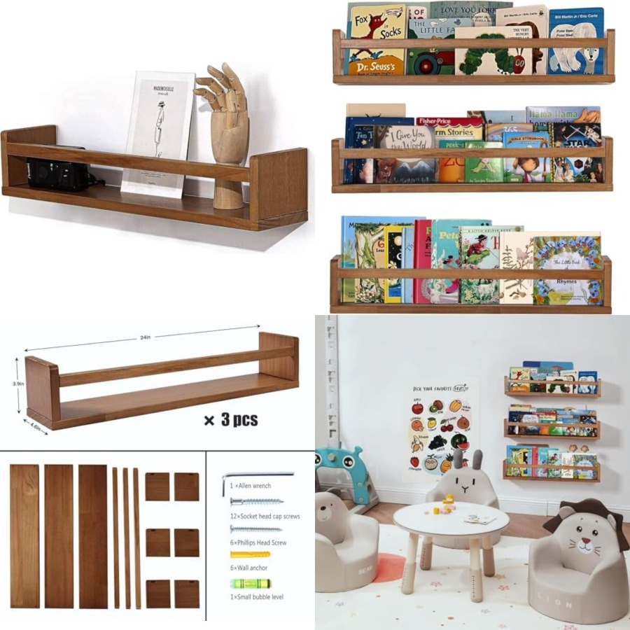 Baby Nursery Floating Shelves - Półki do pokoju dziecięcego, wiszące półki