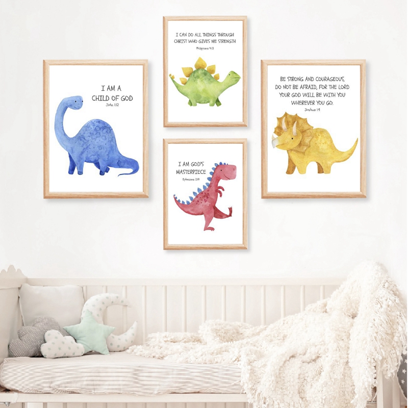 Baby Nursery Quotes - Biblia dla dzieci werset cytat drukuje