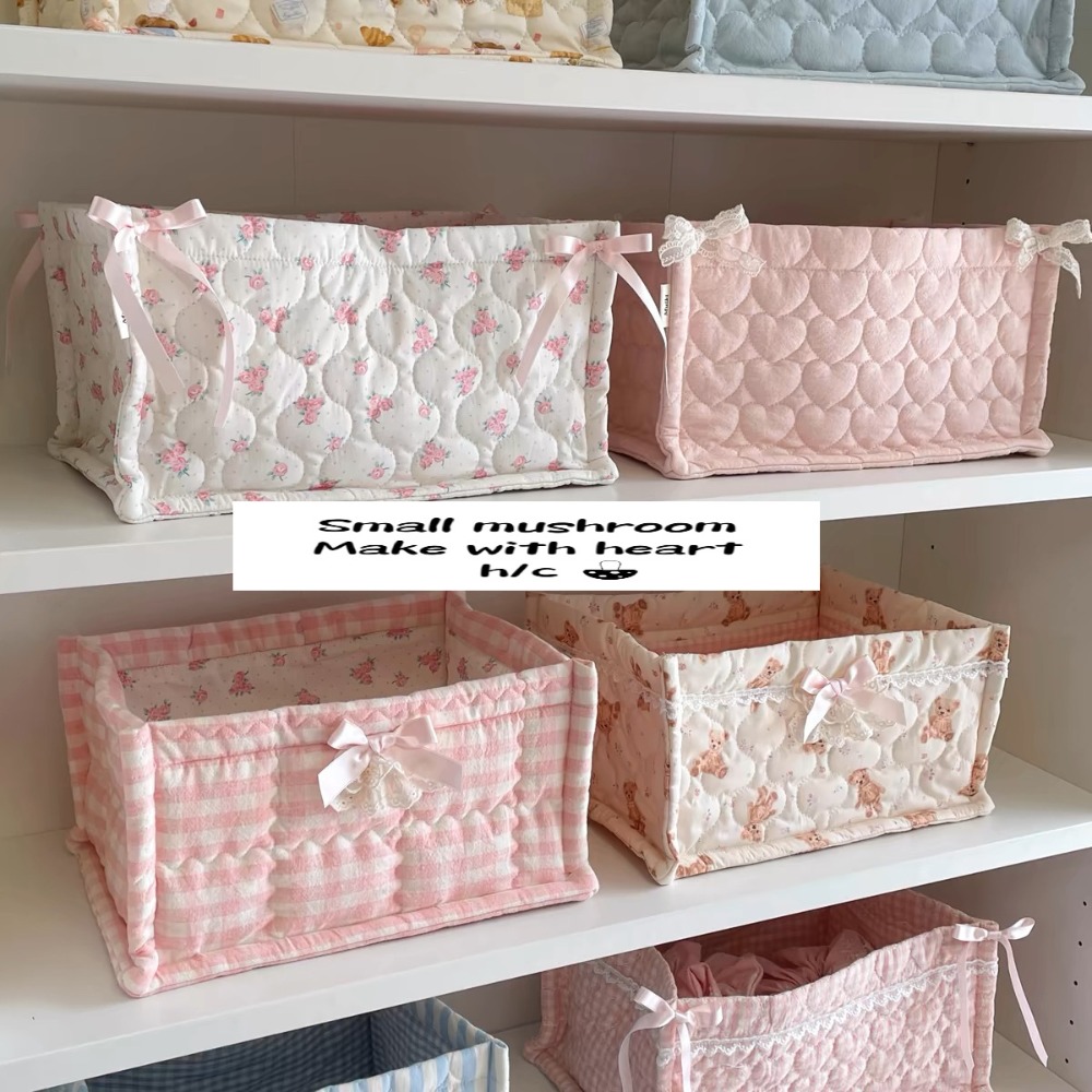 Storage Basket Fabric - Uroczy koszyk do przechowywania na biurko