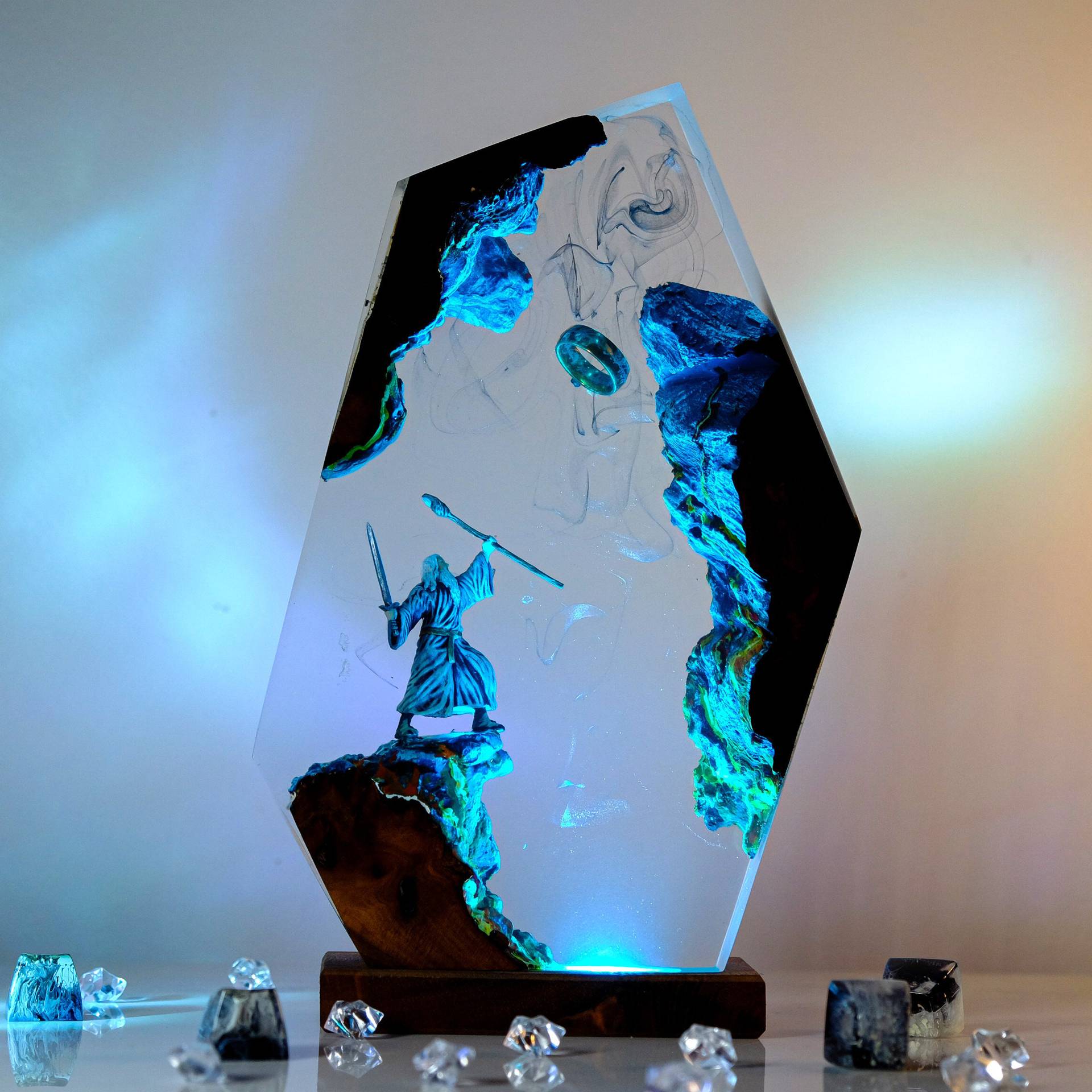 Baby Nursery Lamp - Figurka z sceny filmowej, stolik, lampa