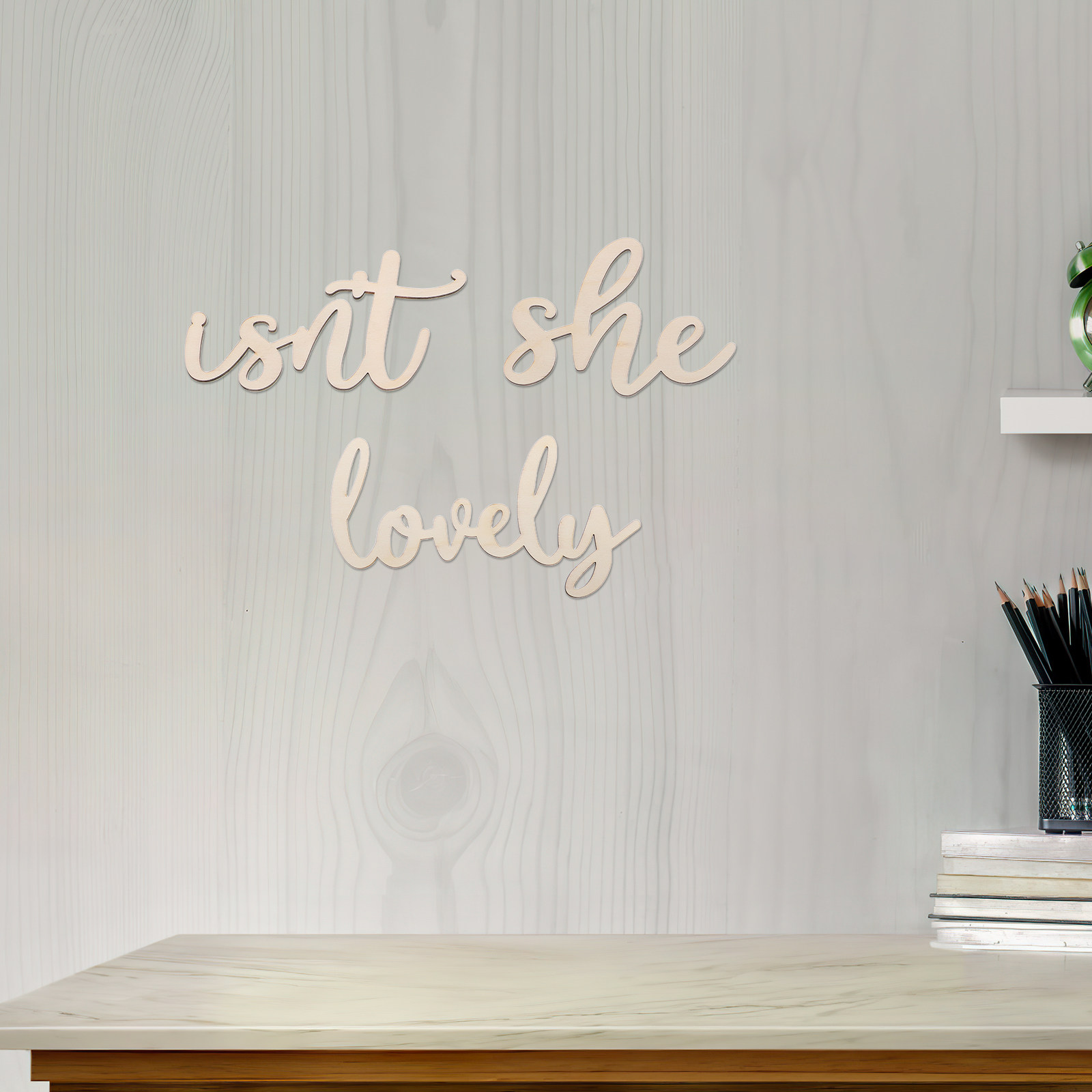 Baby Nursery Wall Decor - Drewniana tabliczka, drewniana naklejka ścienna, dekoracja