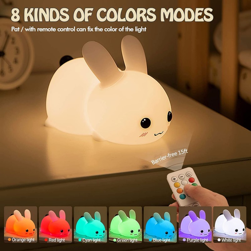 Baby Nursery Lamp - Zdalnie sterowana lampka nocna LED z