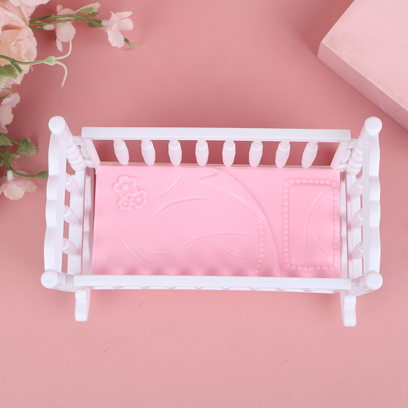 Baby Nursery Accessories - Mini Grzechotka dla Niemowląt Różowo-Biała Zabawka