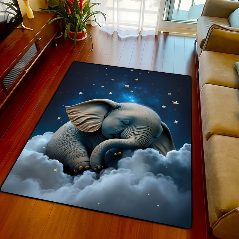 Baby Nursery Carpet - Koc z motywem słonia do pokoju