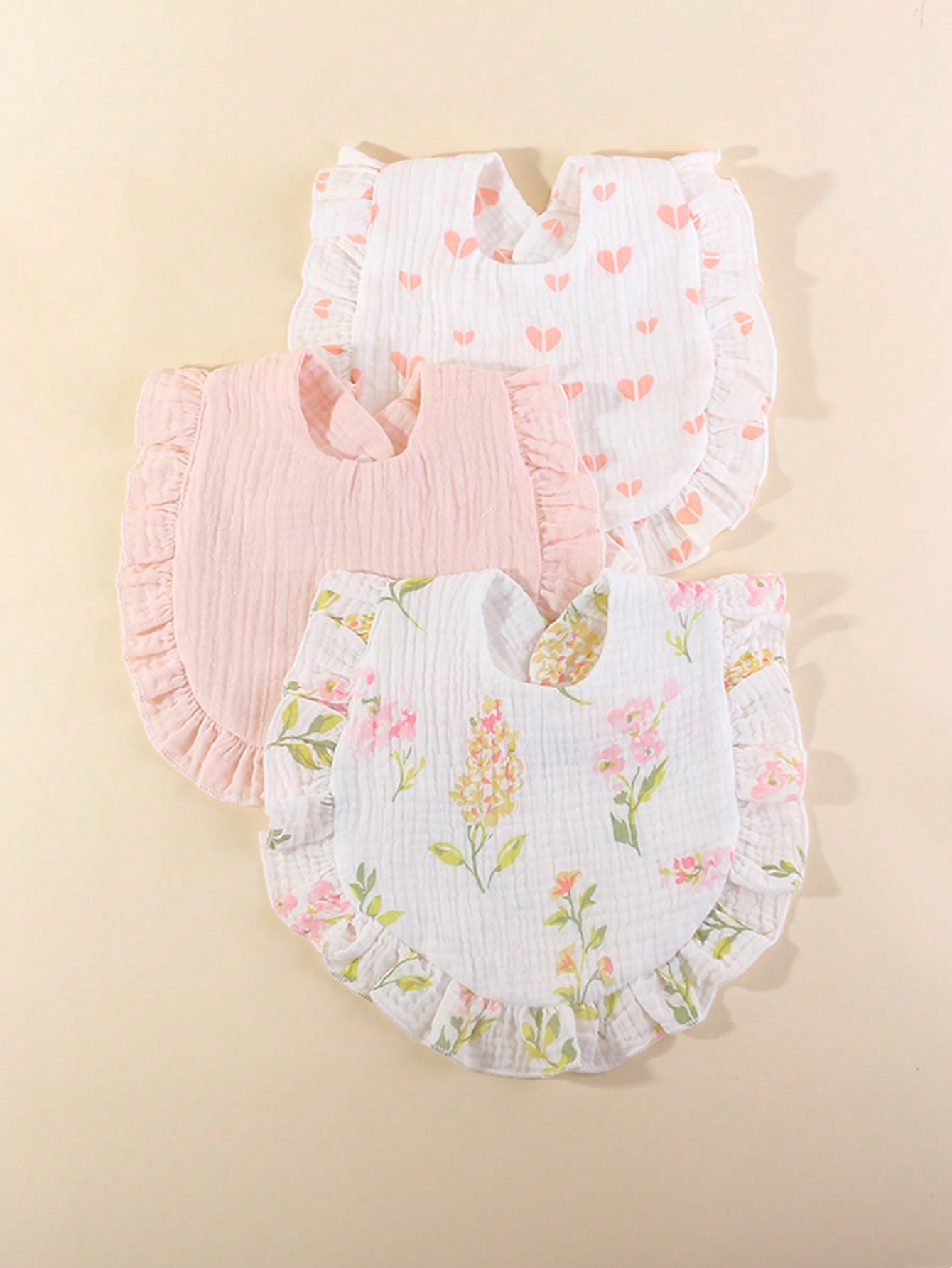 Baby Nursery Accessories - 3 szt./zestaw Miękkie i chłonne bawełniane