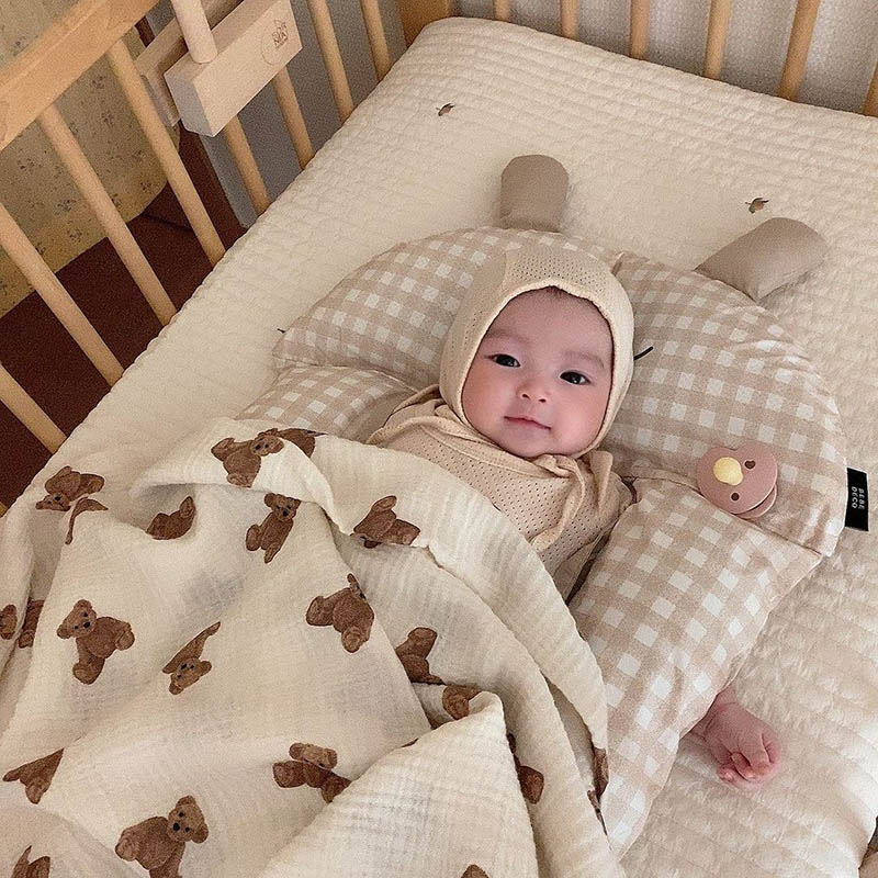 Niedźwiedź Print Koce dla niem – Swaddle Blanket Muslin recenzja i cena