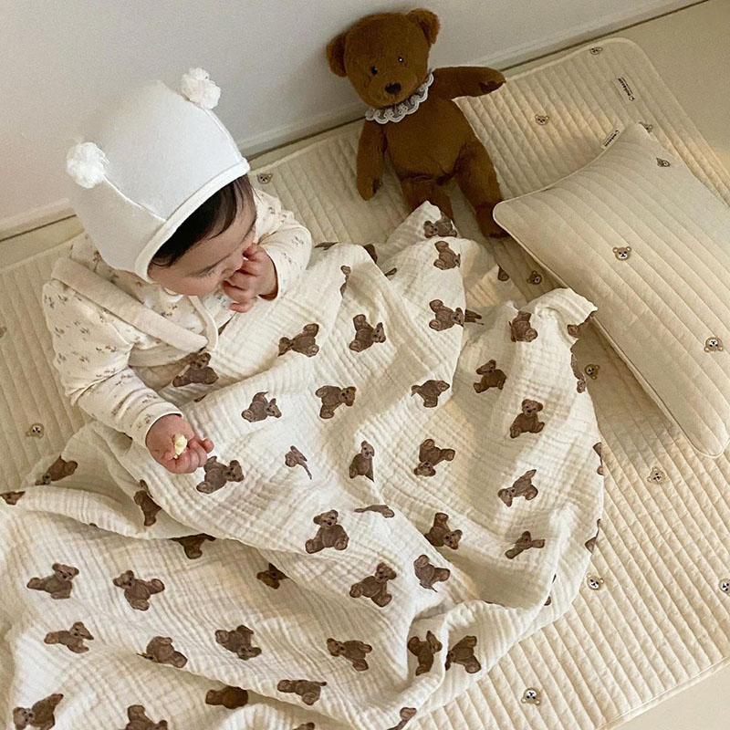 Niedźwiedź Print Koce dla niem – Swaddle Blanket Muslin recenzja i cena