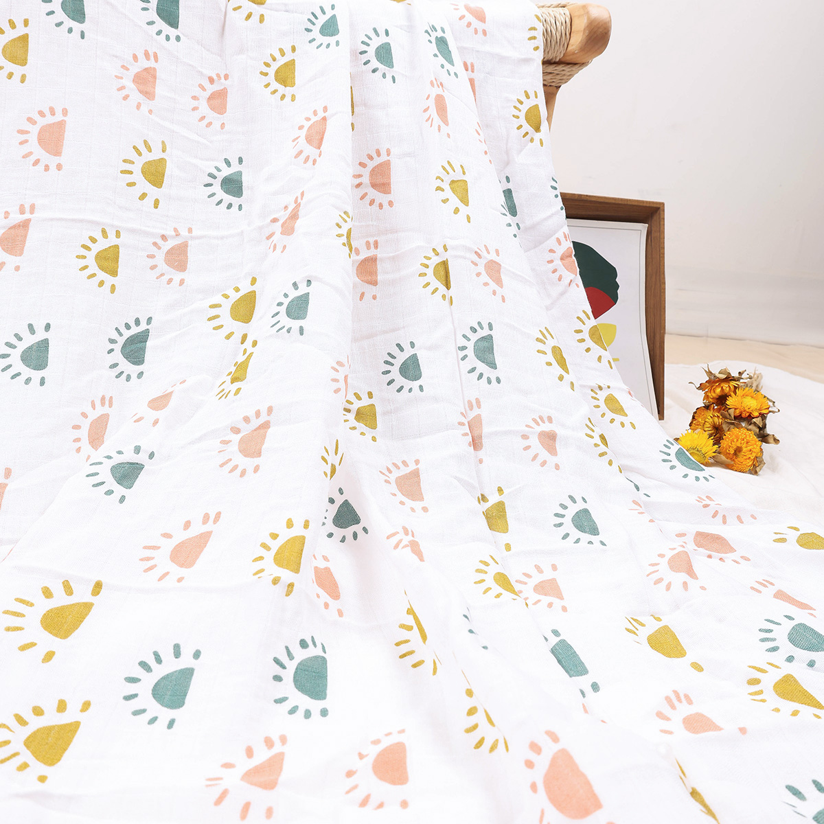 HappyFlute 120*110cmBaby Muśli – Swaddle Blanket Muslin recenzja i cena