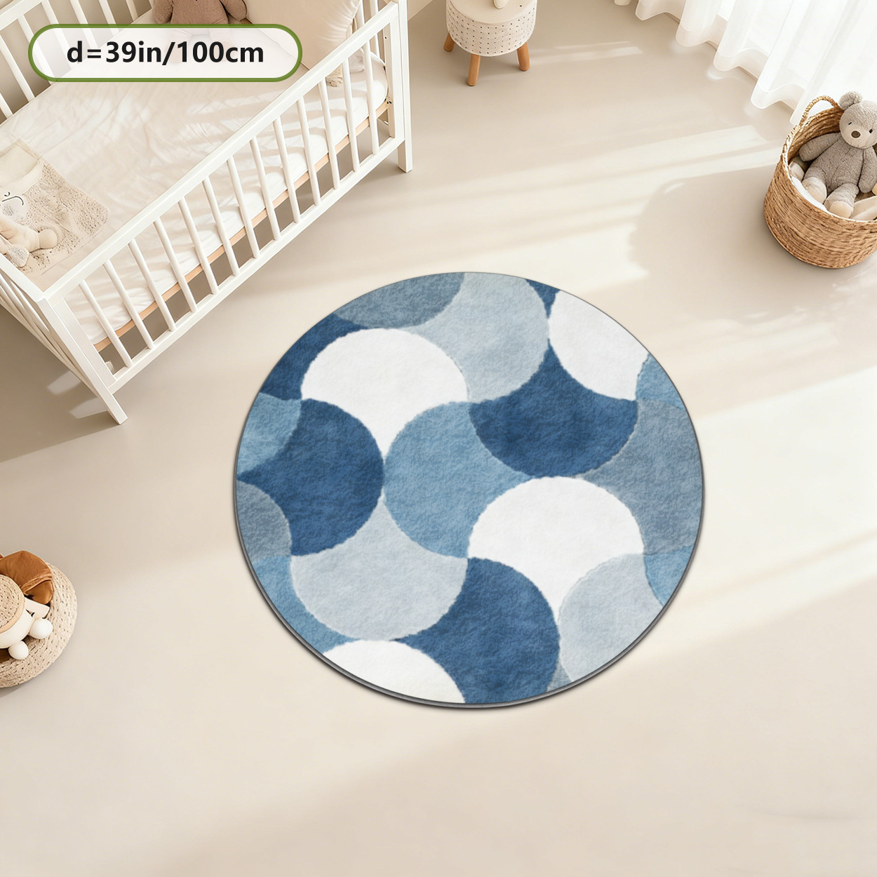 Dziecięcy okrągły dywan z nieb – Baby Nursery Carpet recenzja i cena