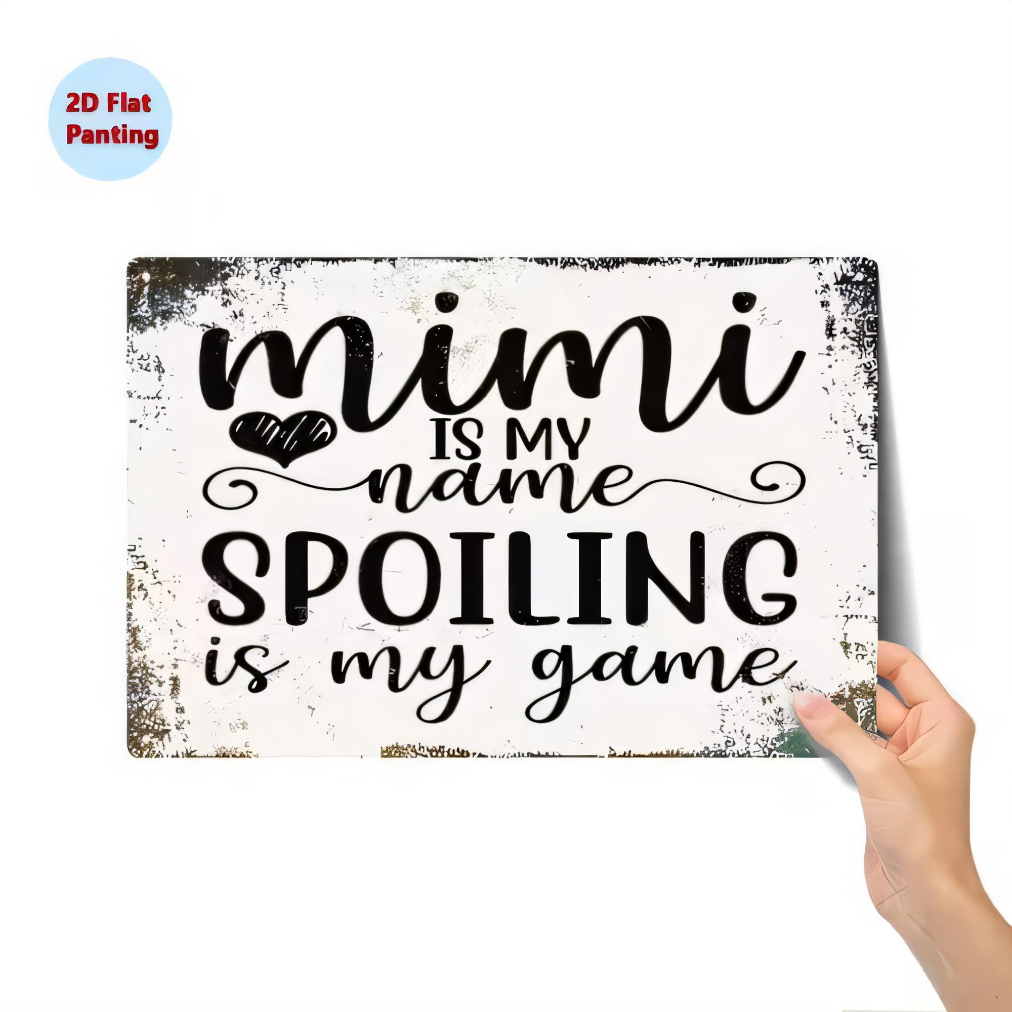 Tabliczka Metalowa MIMI JEST I – Baby Nursery Quotes recenzja i cena