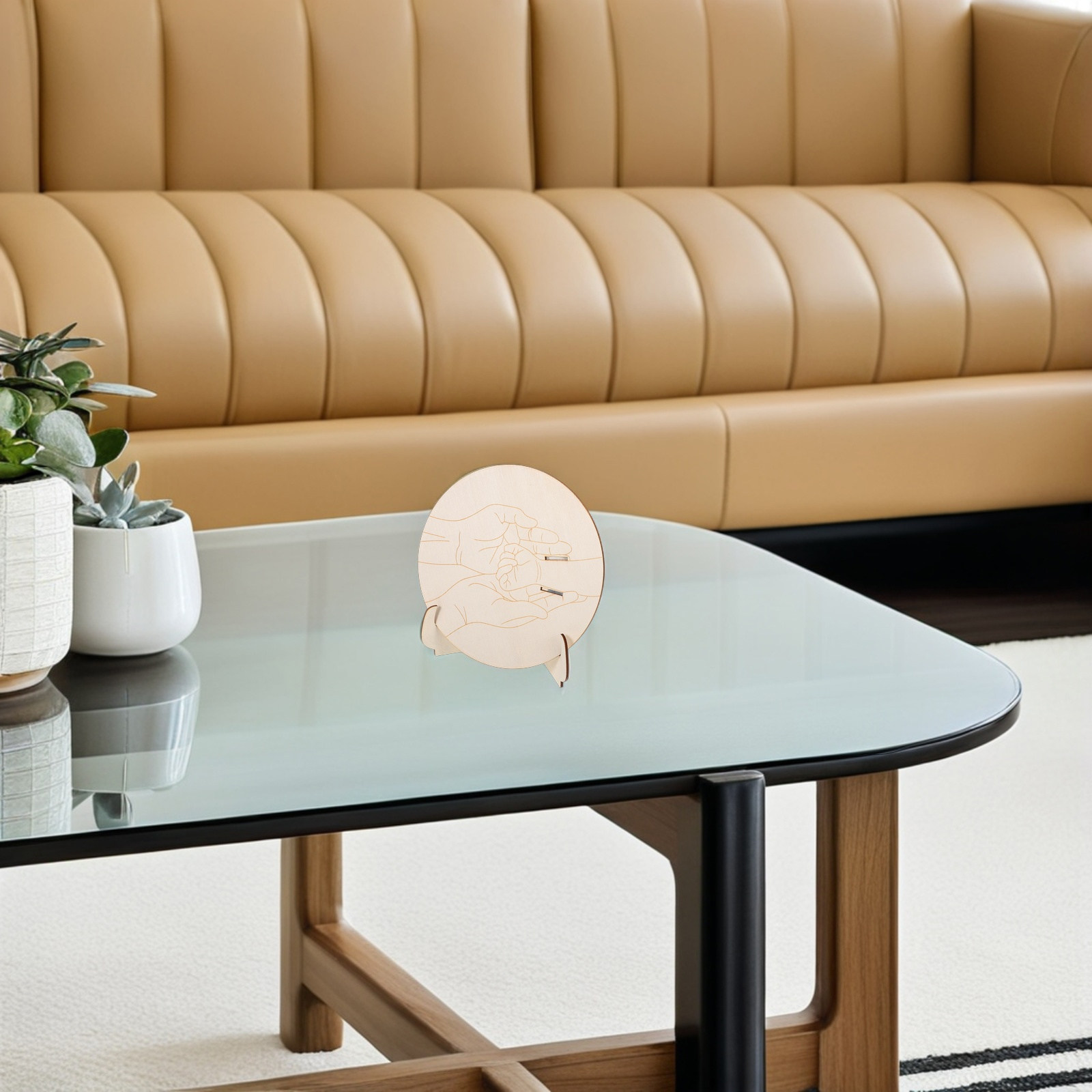 1 Zestaw Grawerowany Okrągły D – Baby Nursery Keepsake recenzja i cena