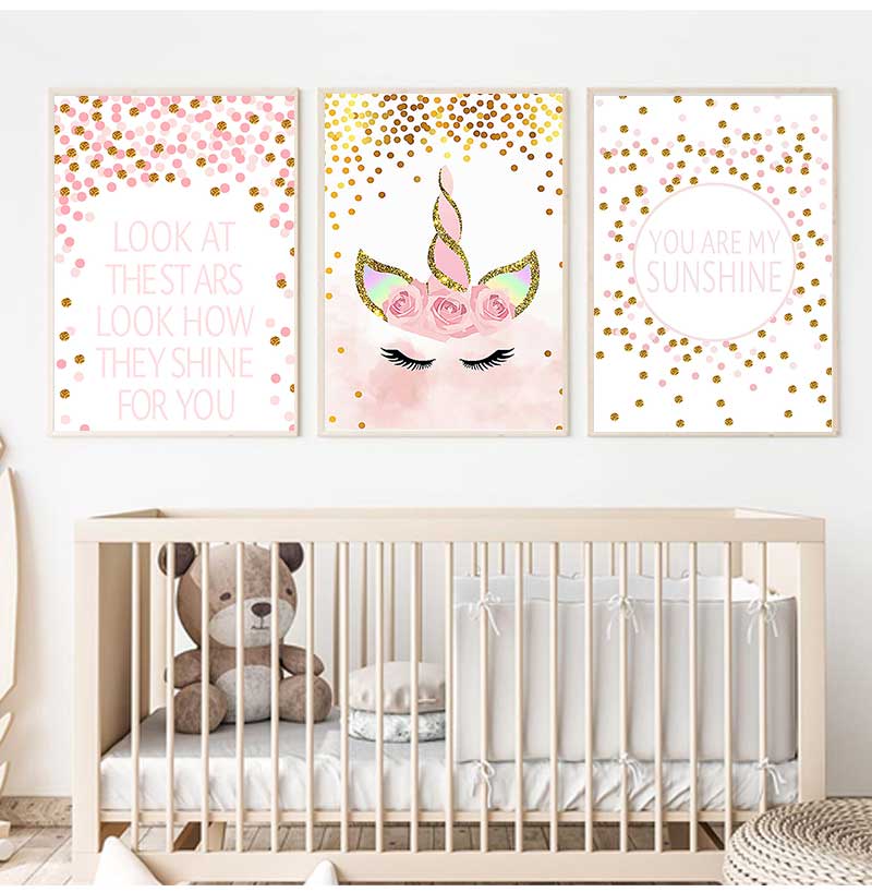 Dekoracyjny obraz do pokoju dz – Baby Nursery Quotes recenzja i cena