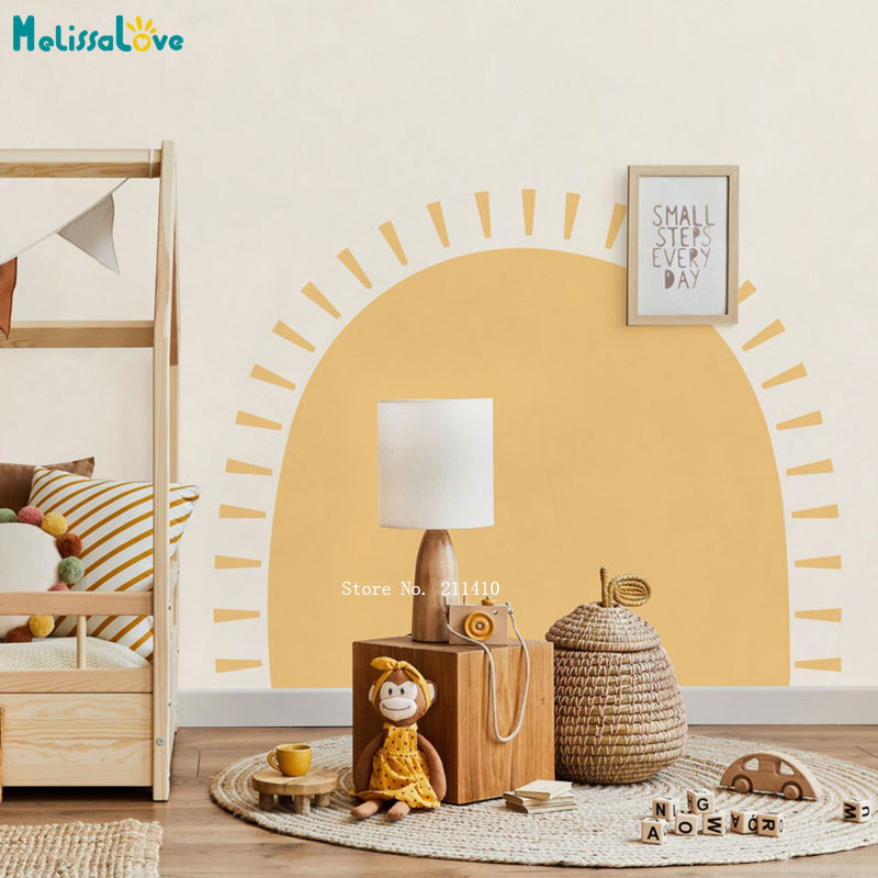Pół słońca Boho naklejki ścien – Baby Nursery Labels recenzja i cena