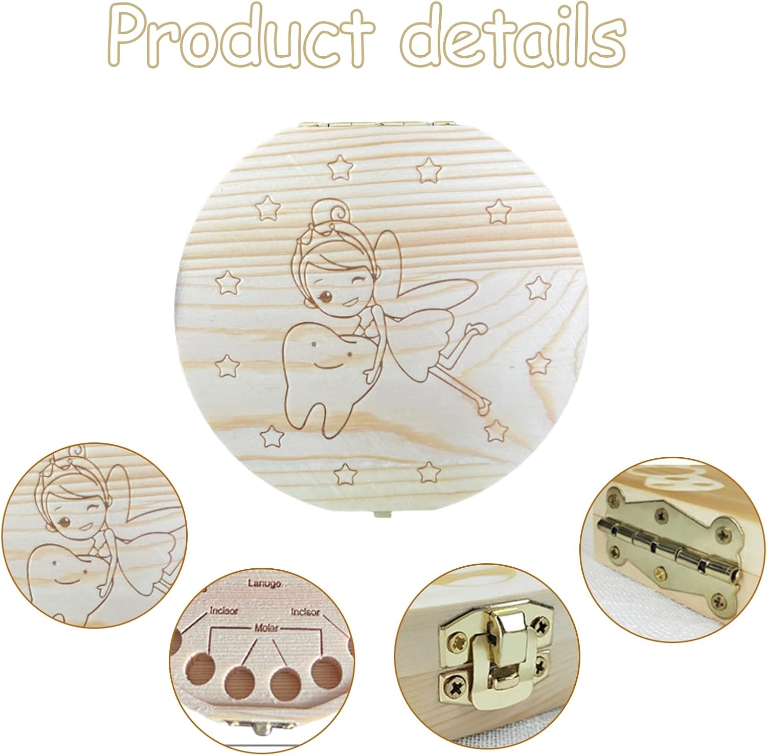 Drewniana skrzynka na ząbki ml – Baby Keepsake Box recenzja i cena