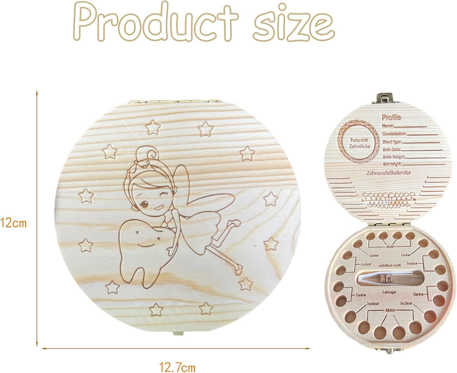 Drewniana skrzynka na ząbki ml – Baby Keepsake Box recenzja i cena