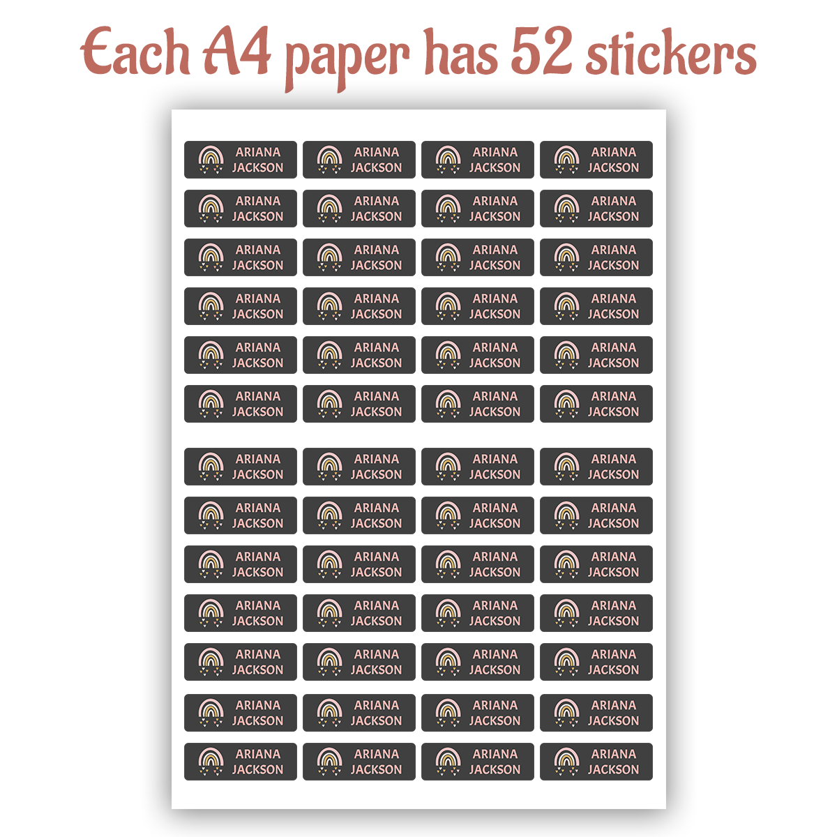 52-520 szt. Personalizowane wo – Baby Nursery Labels recenzja i cena