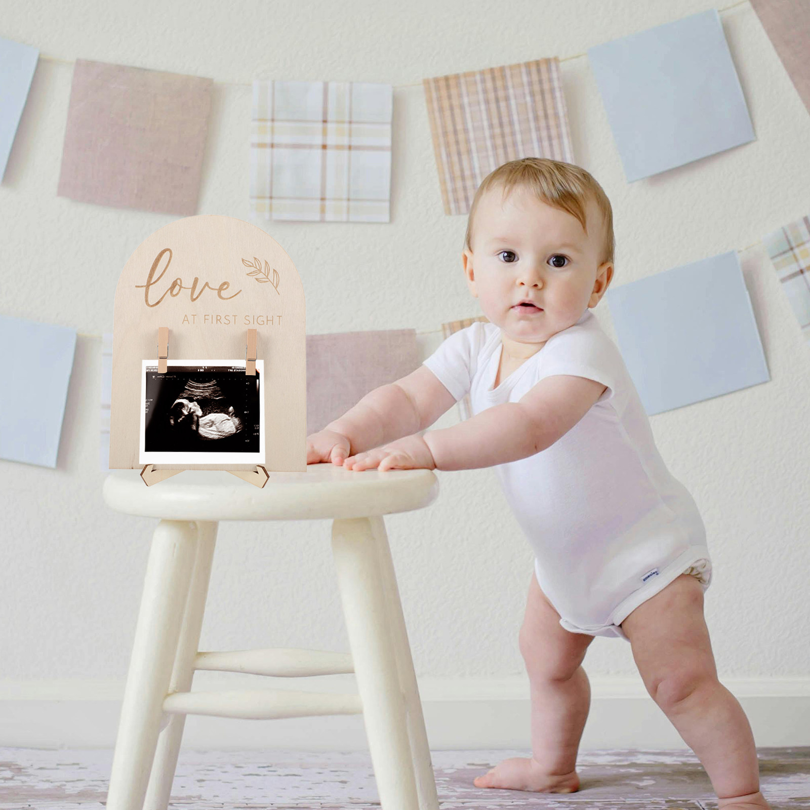 1 Zestaw Drewniana Ramka na Zd – Baby Nursery Keepsake recenzja i cena