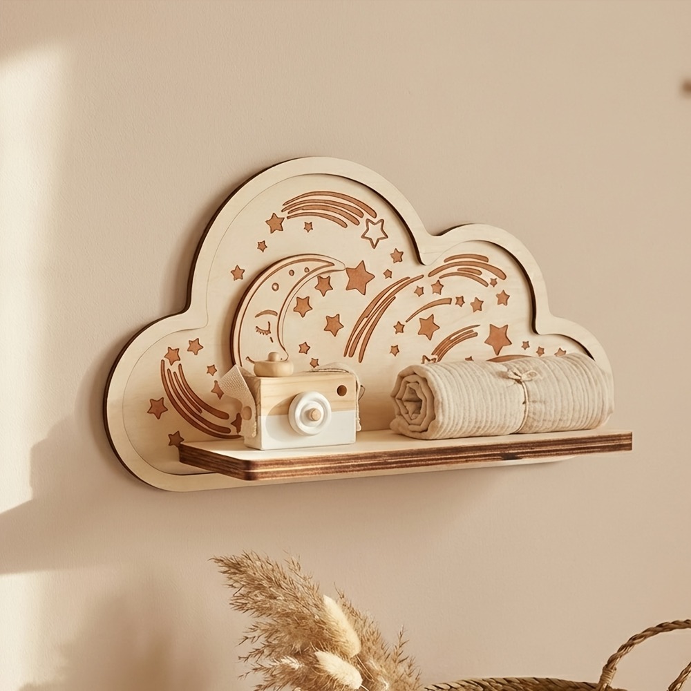 Drewniana półka ścienna w kszt – Baby Nursery Floating Shelves recenzja i cena