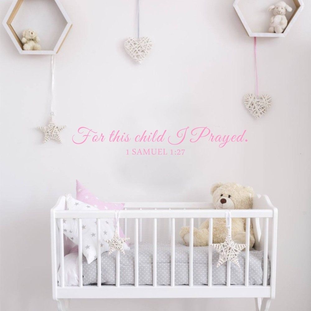 Dla tego dziecka modlę się Sam – Baby Nursery Quotes recenzja i cena