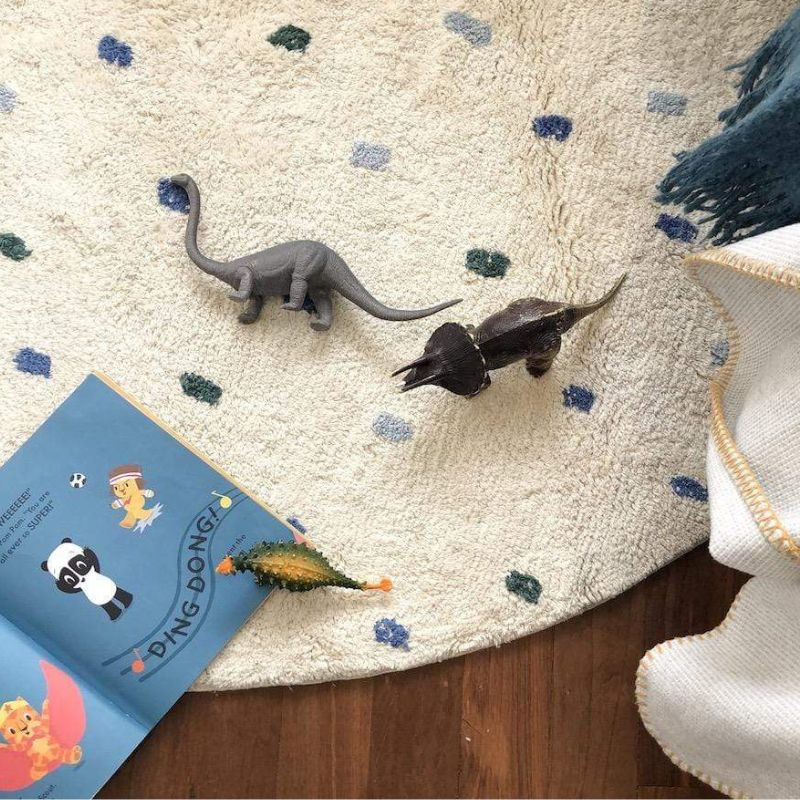 Kropki puszysty dywanik do sal – Baby Nursery Carpet recenzja i cena