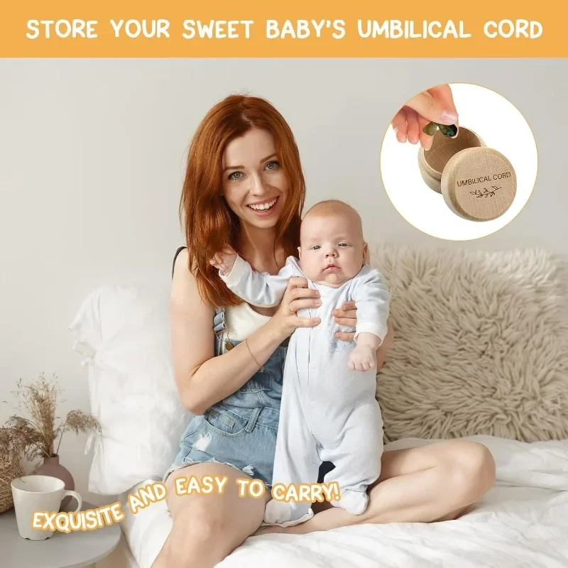 Drewniana pudełko na pępowinę  – Baby Keepsake Box recenzja i cena