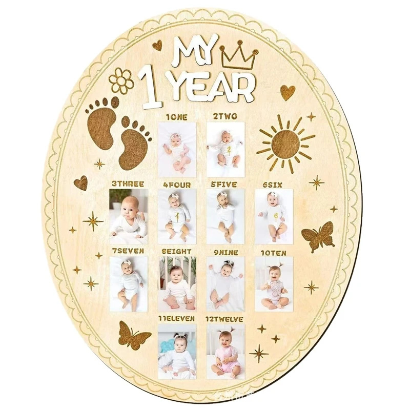 Drewniana tabliczka do zdjęć z – Baby Nursery Keepsake recenzja i cena