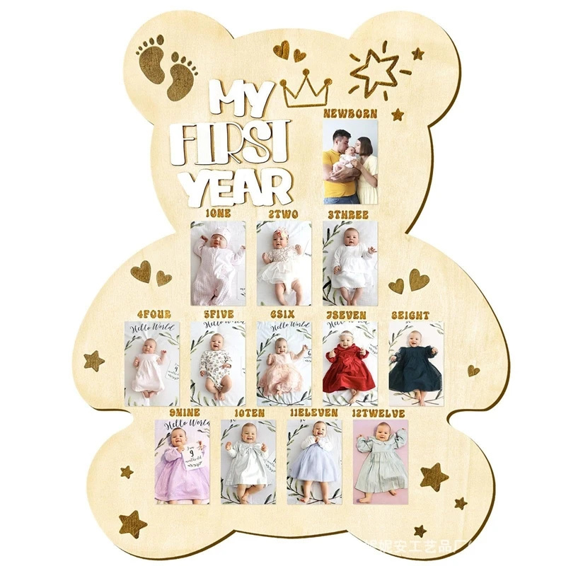 Drewniana tabliczka do zdjęć z – Baby Nursery Keepsake recenzja i cena