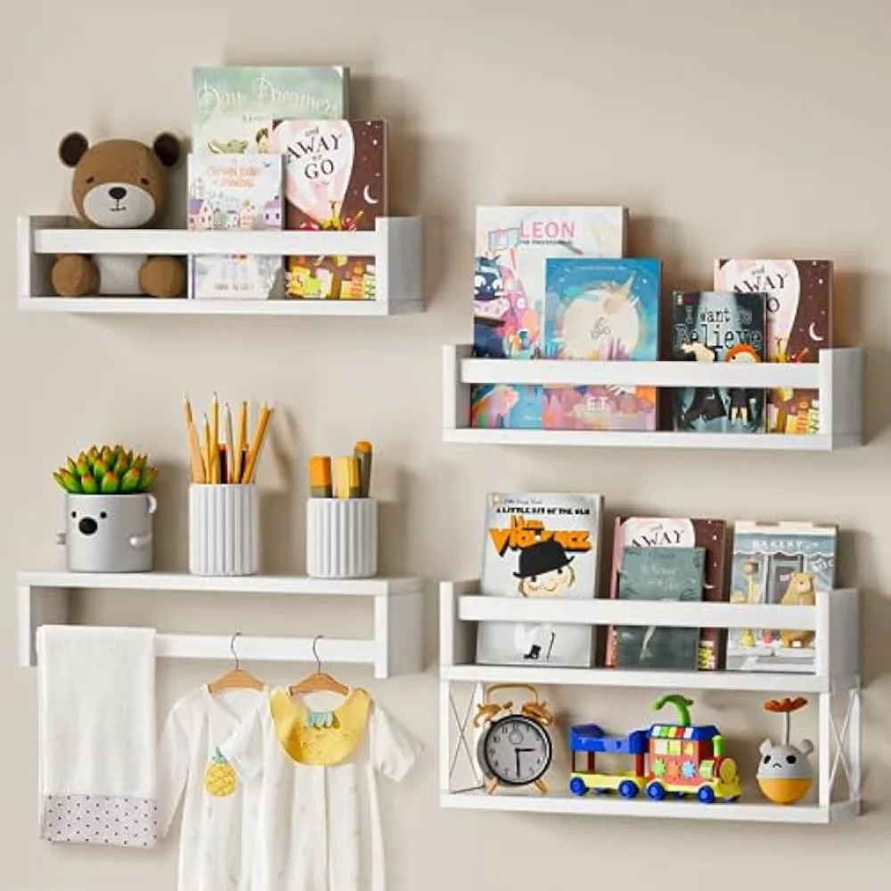 Zestaw półek na książki QimCoo – Baby Nursery Floating Shelves recenzja i cena