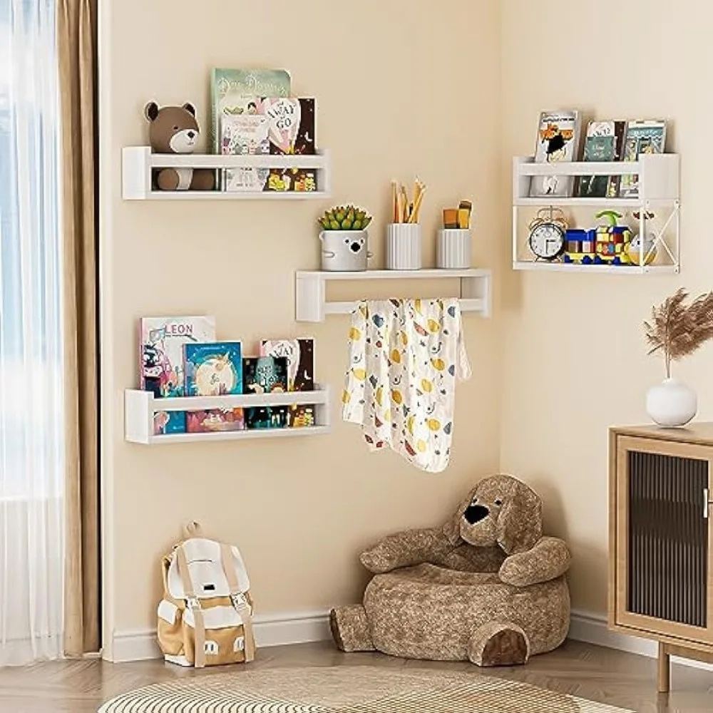 Zestaw półek na książki QimCoo – Baby Nursery Floating Shelves recenzja i cena