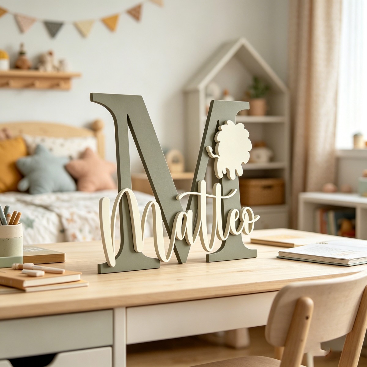 1 szt. Personalizowana drewnia – Baby Nursery Wall Decor recenzja i cena