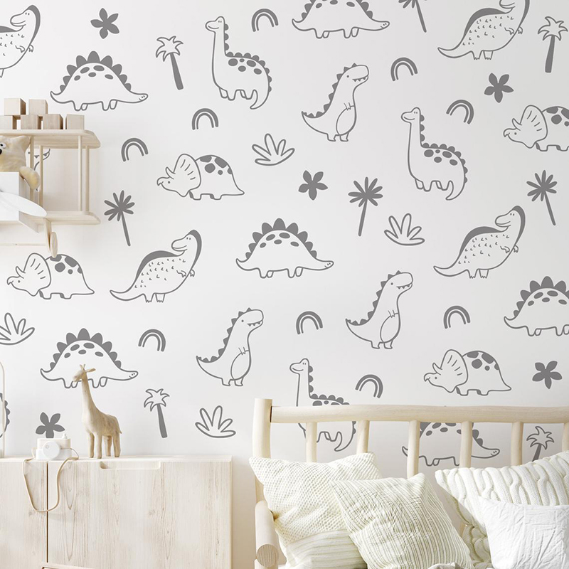 Geometryczne drzewo dinozaura  – Baby Nursery Labels recenzja i cena