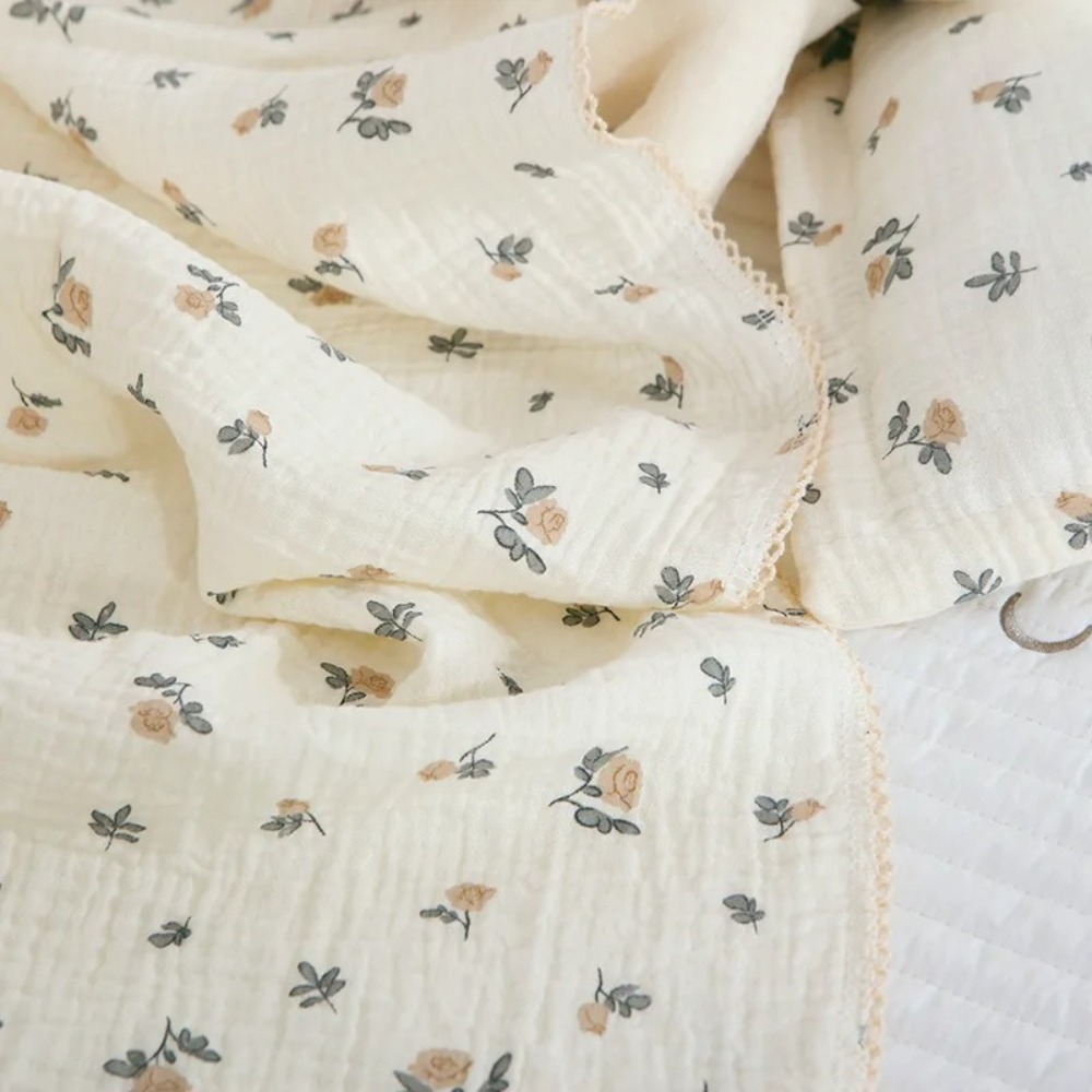 Miękki, kwiecisty kocyk muślin – Swaddle Blanket Muslin recenzja i cena
