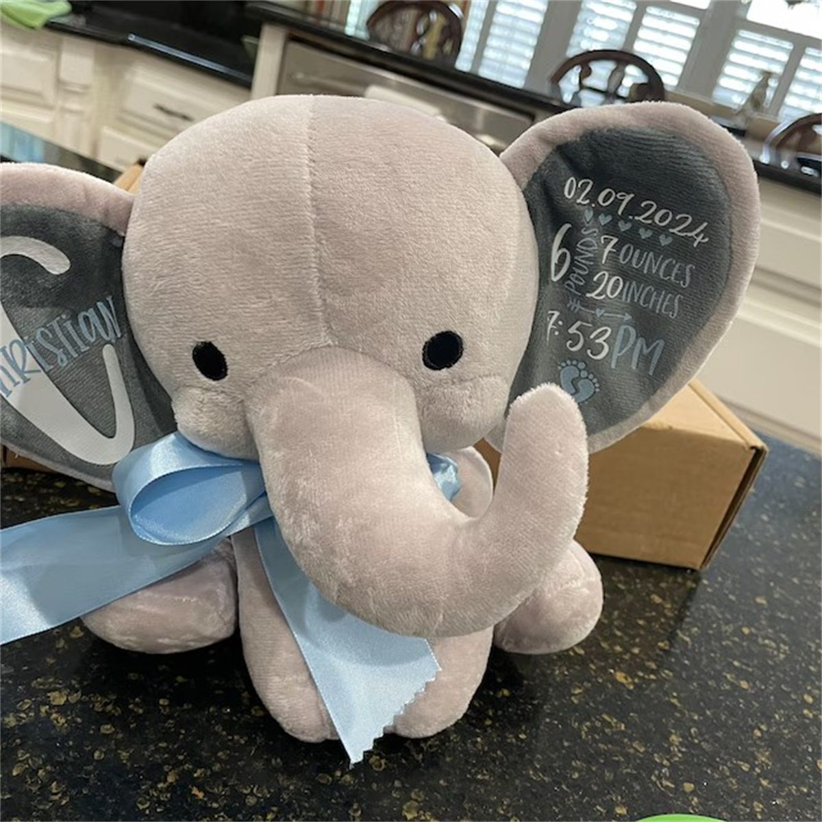 Pluszowy słonik z personalizow – Baby Nursery Keepsake recenzja i cena