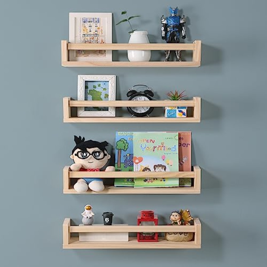 Zestaw 4 półek do pokoju dziec – Baby Nursery Floating Shelves recenzja i cena