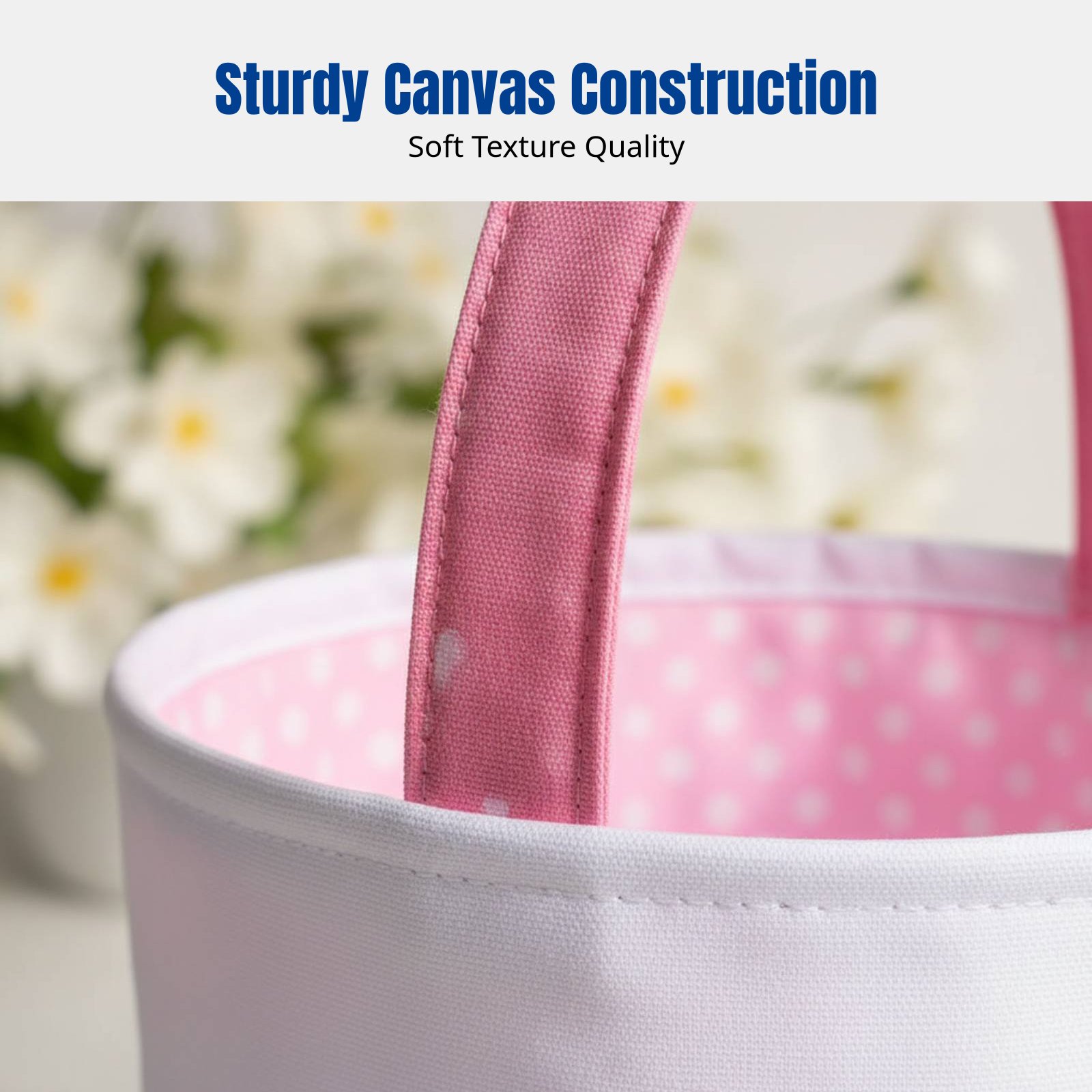 Koszyk wielkanocny z uszami kr – Storage Basket Fabric recenzja i cena