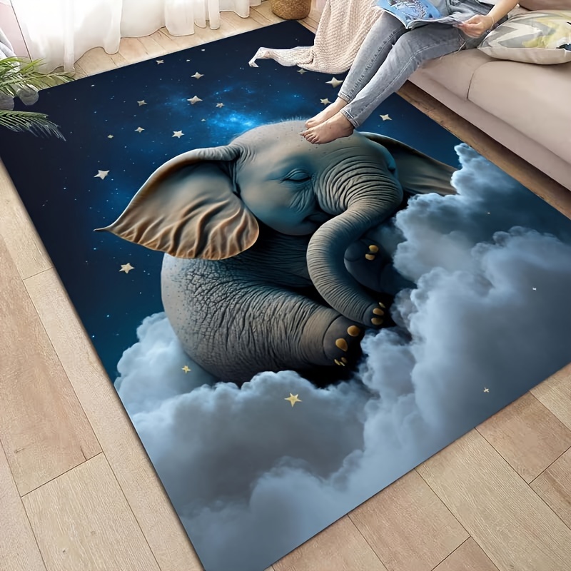 Koc z motywem słonia do pokoju – Baby Nursery Carpet recenzja i cena