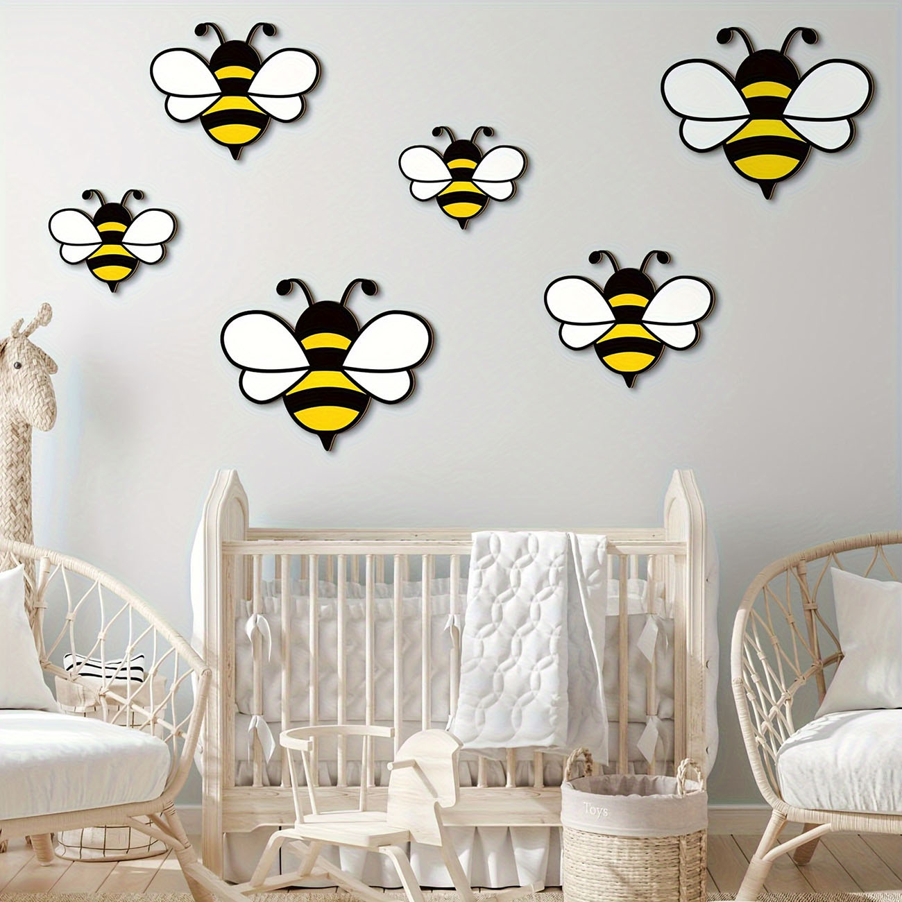 6 szt. Urocze drewniane naklej – Baby Nursery Labels recenzja i cena