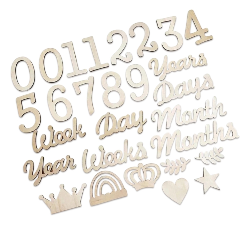 Drewniane kamienie milowe licz – Baby Nursery Keepsake recenzja i cena
