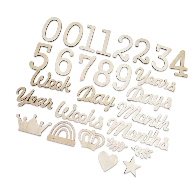 Drewniane kamienie milowe licz – Baby Nursery Keepsake recenzja i cena