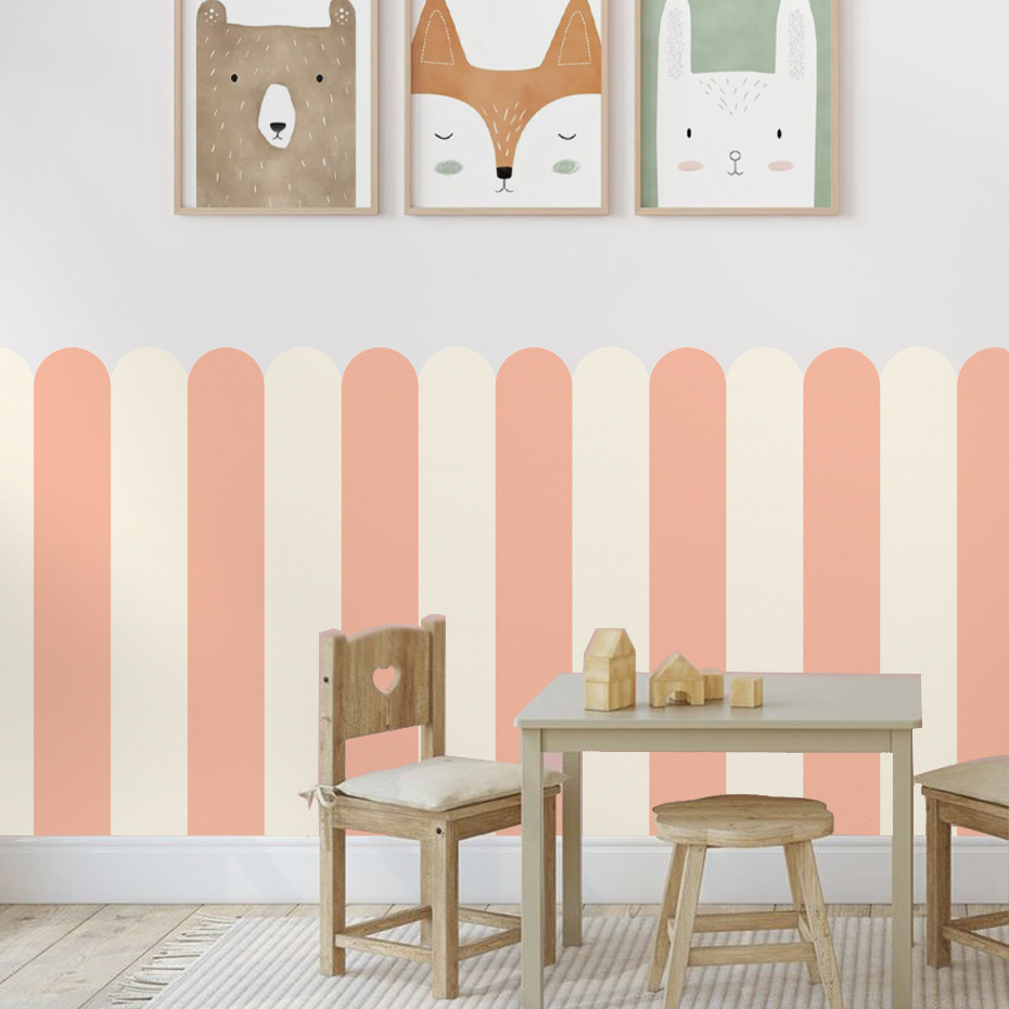 Wielokolorowa pionowa tapeta w – Baby Nursery Wall Decor recenzja i cena