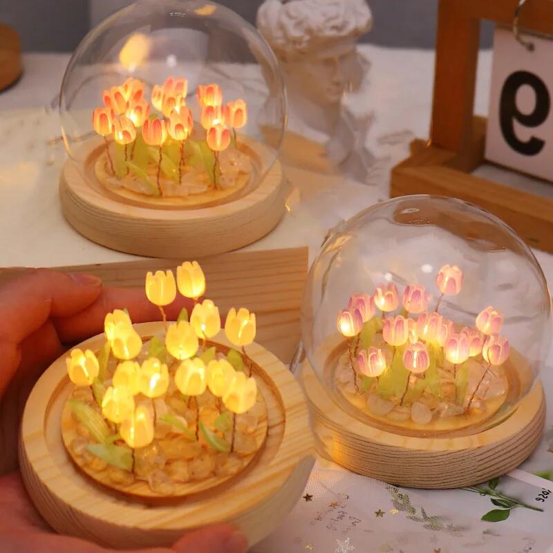 Sztuczny kwiat tulipana lampka – Baby Nursery Lamp recenzja i cena