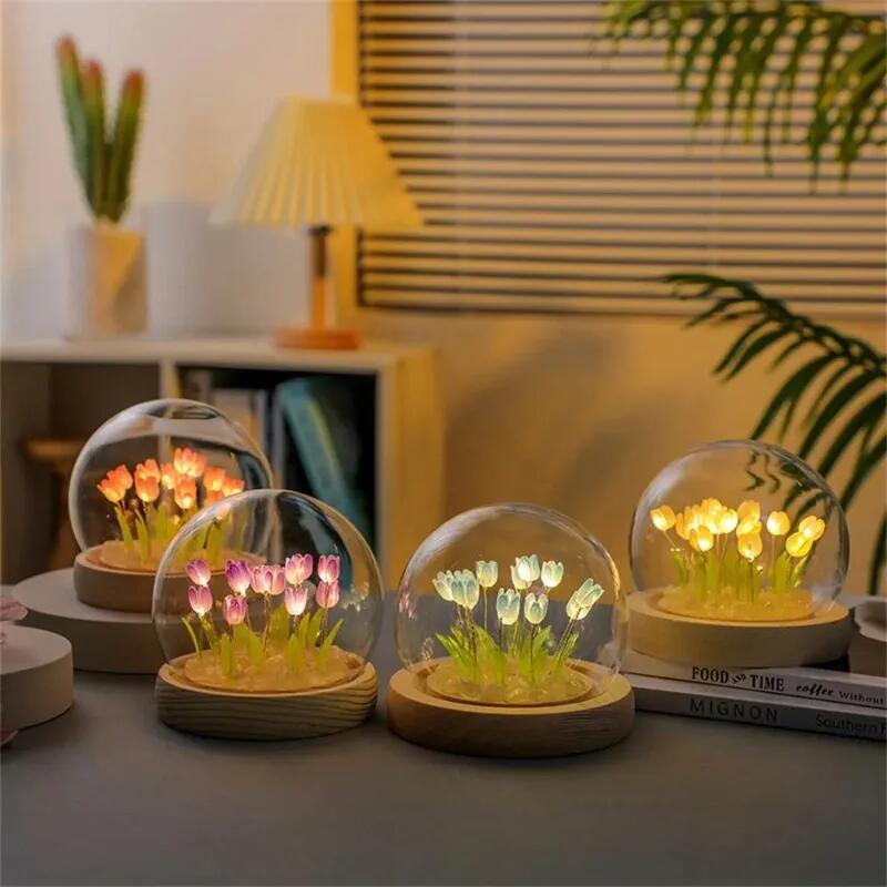 Sztuczny kwiat tulipana lampka – Baby Nursery Lamp recenzja i cena
