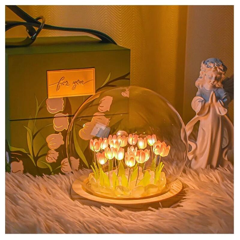 Sztuczny kwiat tulipana lampka – Baby Nursery Lamp recenzja i cena